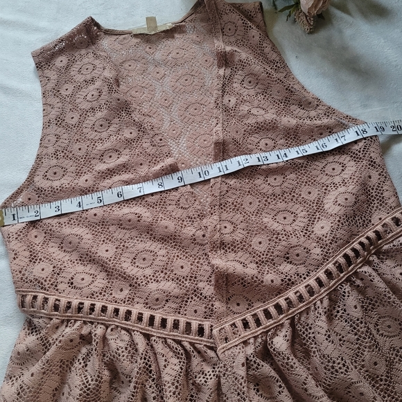 🔵 3/$30 PAINTED THREADS Sleeveless Cardigan Sheer Sweater - Picture 10 of 13